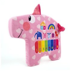 Развивающая игрушка Деревяшки Поросенок Хрю розовый