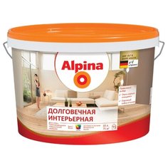 Краска Alpina Долговечная интерьерная моющаяся полуматовая 10 л 1 (A/BW)