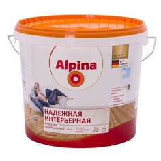 Краска Alpina Надежная интерьерная матовая белый 5 л