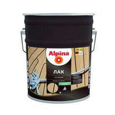 Лак яхтный Alpina палубный шелковисто-матовый алкидно-уретановый прозрачный 10 л