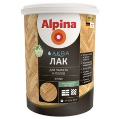 Лак Alpina Аква для паркета и полов шелковисто-матовый полиакриловый прозрачный 0.9 л