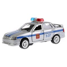 Легковой автомобиль ТЕХНОПАРК Lada Priora Дежурная часть (CT12-440-3) 1:43 12 см серебристый