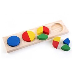 Рамка-вкладыш Томик Геометрия Круг (342), 10 дет.