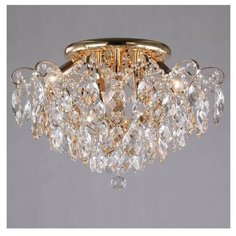 Люстра Eurosvet 10081/6 золото/прозрачный хрусталь, E14, 360 Вт