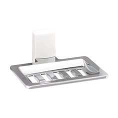 Мыльница WasserKRAFT Leine К-5069WHITE хром/белый