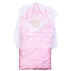 Конверт-одеяло Leader Kids зимний атлас 110 см розовый