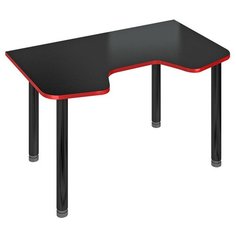 Игровой стол Мэрдэс Домино Lite СКЛ-ИгрМОЧ, 140х90 см, цвет: черный/красный Merdes