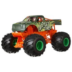Монстр-трак Hot Wheels Splatter Time (FYJ83/FYJ93) 1:24 17.8 см зеленый/оранжевый