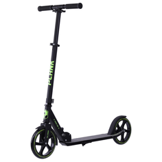 Городской самокат Plank Magic 200 черный/зеленый
