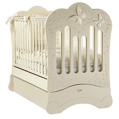Кроватка Feretti Charme FMS (качалка), продольный маятник слоновая кость