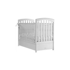 Кроватка Feretti Sauvage FMS (классическая), продольный маятник белый