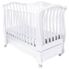Кроватка Feretti Royal FMS (качалка), продольный маятник bianco