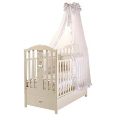 Кроватка Feretti Romance FMS (классическая), продольный маятник слоновая кость