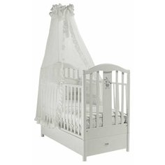 Кроватка Feretti Ricordo FMS (классическая), продольный маятник белый