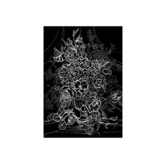 Гравюра Рыжий кот Букет роз, в пакете с ручкой (Г-9346) золотистая основа