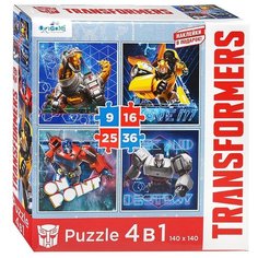 Набор пазлов Origami Трансформеры Не стой на месте + наклейки (4882)