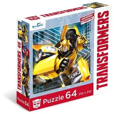 Пазл Origami Трансформеры Бамблби + наклейки (04833), 64 дет.