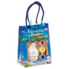 BONDIBON Набор для росписи фигурки Новогодние украшения Снеговик (ВВ0977-1)