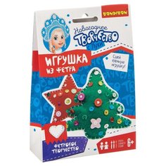 BONDIBON Набор для шитья елочной игрушки Звездочка и Ёлочка (ВВ3091)