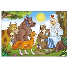 Пазл Рыжий кот Любимая сказка (П-9947), 12 дет.