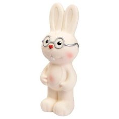 Игрушка для ванной ОГОНЁК Кролик в очках (С-1216) белый