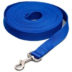 Поводок для собак Пижон 1290926-1513543 синий 7 м 25 мм
