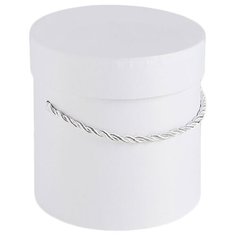 Коробка подарочная Yiwu Youda Import and Export круг со шнурком 12 х 12 х 12 см 2489646/2489644 белый