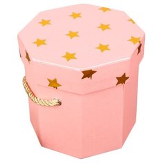 Коробка подарочная Yiwu Zhousima Crafts 2850943 11 х 11 х 11 см розовый