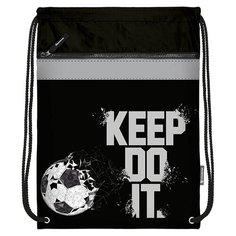 SchoolФормат Мешок для обуви Футбольная тема (МОМК-ФТТ) черный/серый