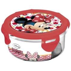 Stor Контейнер Минни Маус. Цветы 0.27 л прозрачный/красный