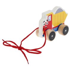 Каталка-игрушка Буратино Самосвал" (KCT02) красный/желтый/синий
