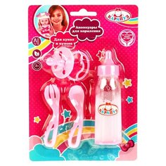 Набор для кормления Карапуз 4 предмета B1515004-1-RU розовый