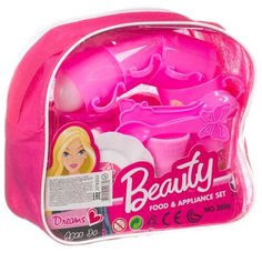 Набор посуды Yicheng toys Beauty Food and Appliance Set 3699H розовый