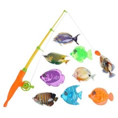 Рыбалка Играем вместе Три кота 1508V035-R оранжевый/желтый