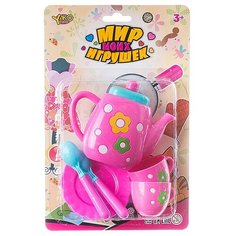 Набор посуды Yako Мир моих игрушек Д88712 розовый/голубой
