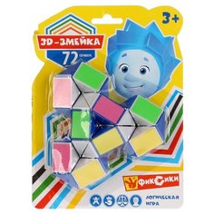 Головоломка Играем вместе 3D-змейка Фиксики (B1577546-R) синий/белый/разноцветный