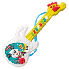 Азбукварик гитара Веселая гитара 2576A белый/желтый/красный