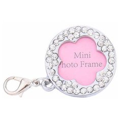 Адресник на ошейник Пижон Цветок серебристый