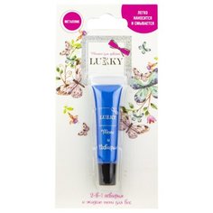 Тени для век LUCKY Т16744 металлик синий