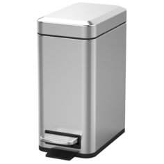 Контейнер Tarrington House Slim с педалью, 5 л серебристый