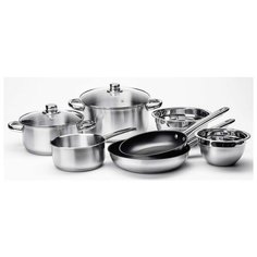 Набор посуды Tarrington House Universal 9 пр. серебристый