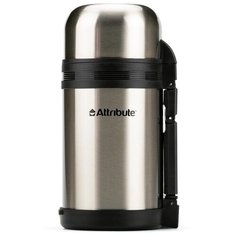 Классический термос Attribute Baltica (1 л) стальной/черный