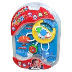 Развивающая игрушка ABtoys Бим Бом. Набор ключиков на брелке в форме руля PT-00190 желтый