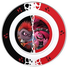 ND Play Тарелка Тролли 2 Рок 19.5 см прозрачный/черный/красный