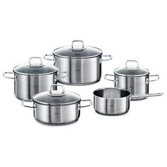 Набор посуды Fissler Viseo 8411705 9 пр. серебристый
