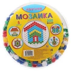 Рыжий кот Мозаика круглая 200 фишек (М-0140)