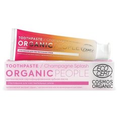 Зубная паста Organic People Champagne Splash Отбеливание для чувствительных зубов, 85 г