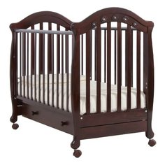 Кроватка Гандылян Джозеппе К2002-18 (колесо) (качалка) орех