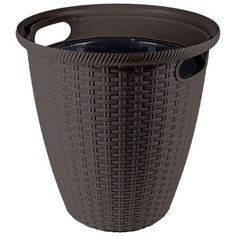 Кашпо InGreen Rattan ING6216, 47х47 см горький шоколад