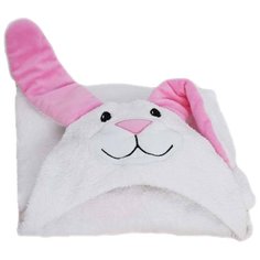 BabyBunny Полотенце Зайчик с розовыми ушками банное 65х125 см белый